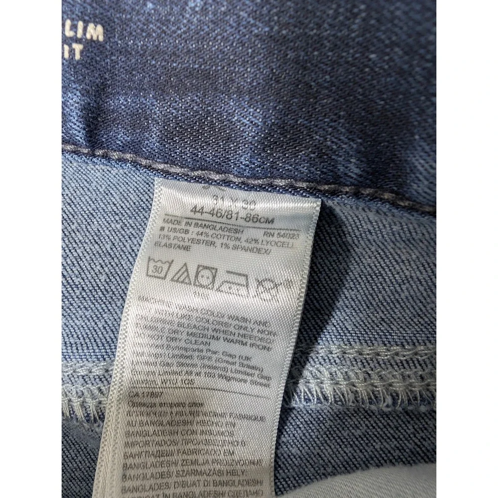 Banana Republic Traveler Jeans Mens 31x30 Blue Slim Fit Stretch Denim‎